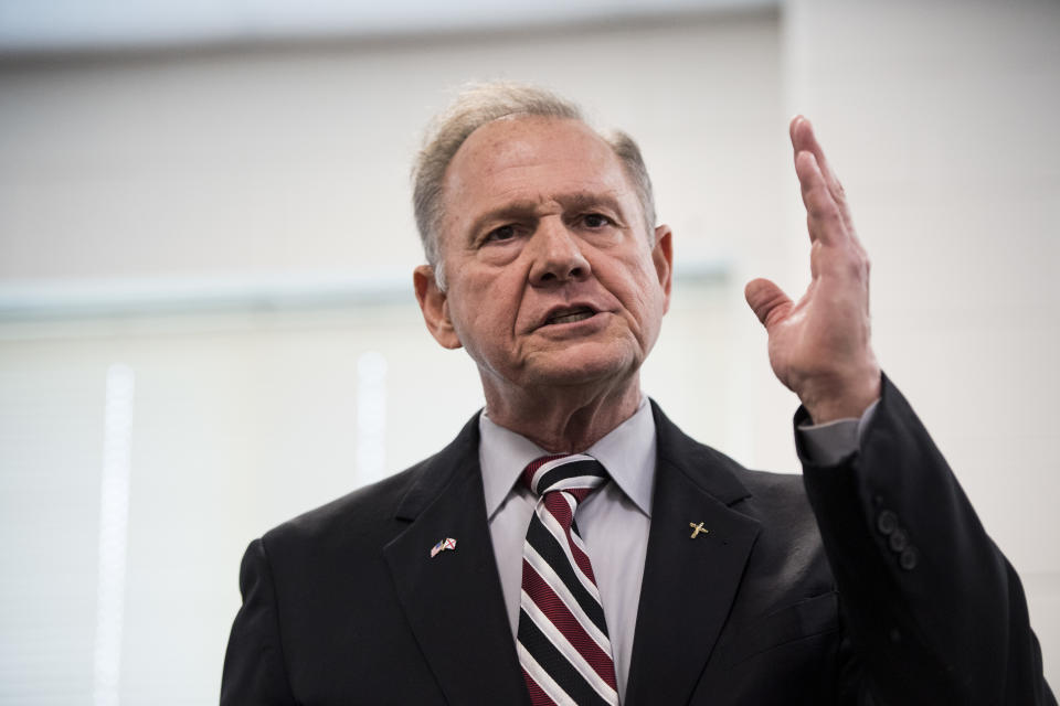 GOP candidate for U.S. Senate Roy Moore. (Photo: Bill Clark via Getty Images)