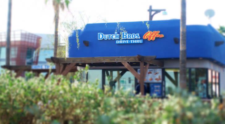 Dutch Brothers (BROS) at Papago Plaza in Scottsdale Arizona. millennial stocks