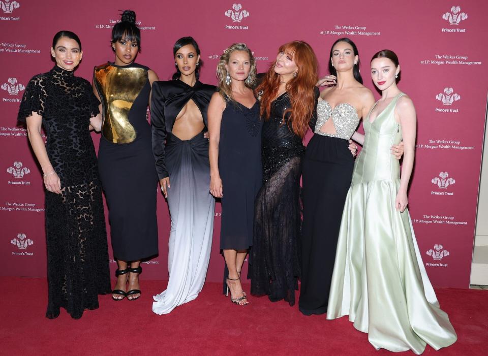 2022 Prince's Trust Gala Maya Jama Lily James Kate Moss Phoebe Dynevor Charlotte Tillbury