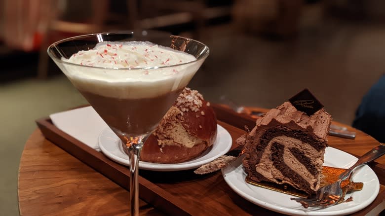 Starbucks peppermint mocha martini glass