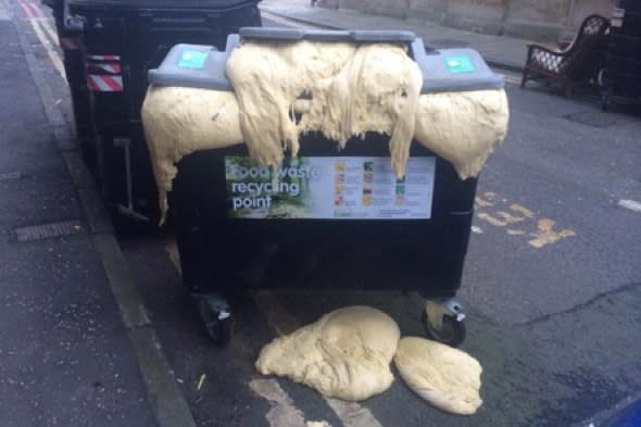 pizza-dough-expanding-papa-johns-bin-edinburgh