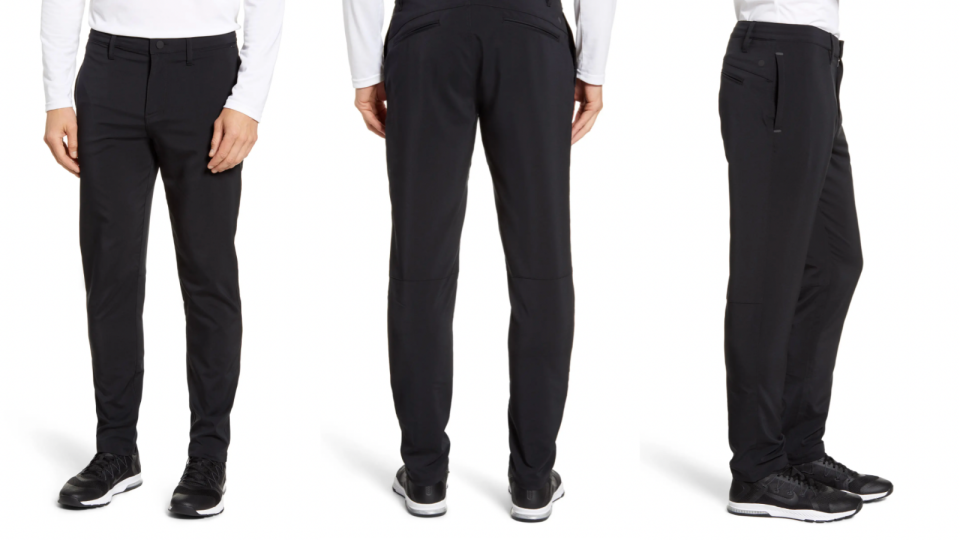 These commuter pants are trim enough for work and casual days off.