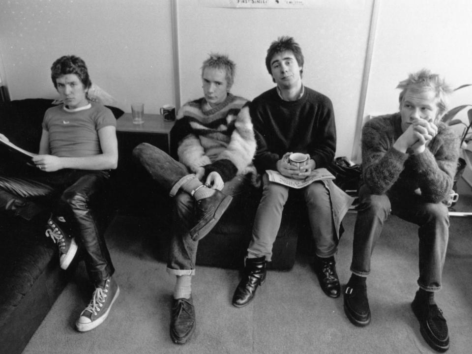 Lounge act: Steve Jones, Johnny Rotten, Glen Matlock and Paul Cook (Getty)