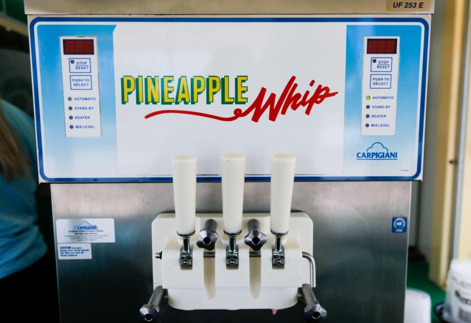 The machine that makes Pineapple Whip on Wednesday, June 21, 2023.