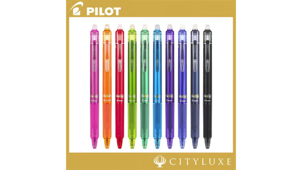 Pilot FriXion Clicker Erasable Gel Pen Set 0.5mm 0.7mm - 10 Colours / 4 Colours Set (Photo: Lazada SG)