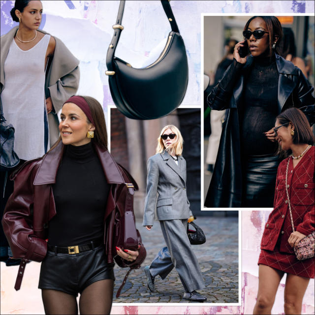 Fall's big street-style trends: Statement tights, shirtless blazers and  fancy socks with flats