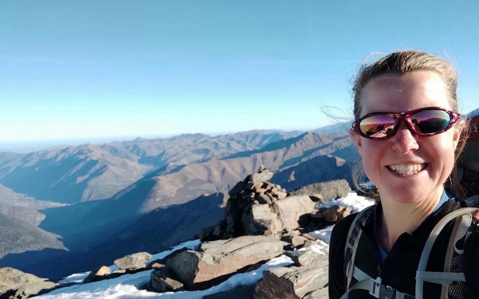  British woman Esther Dingley takes a selfie before being reported as missing, in Pico Tuca Salbaguardia - ESTHER & DAN /REUTERS