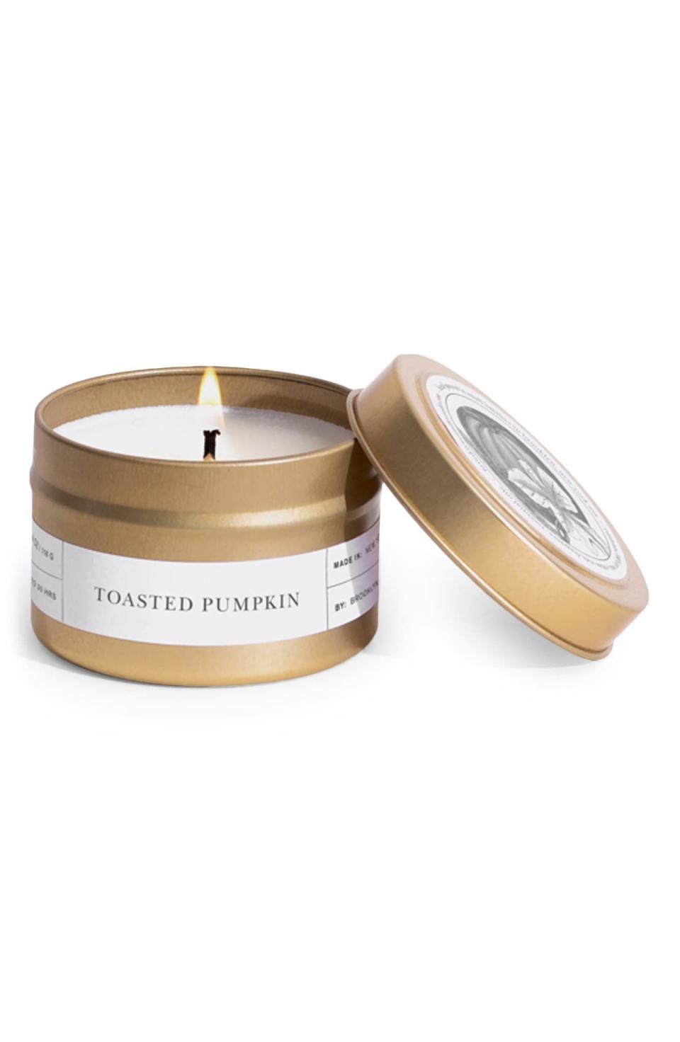 18) Toasted Pumpkin Travel Candle