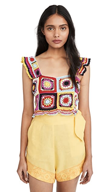 Carolina K Tile Crochet Top