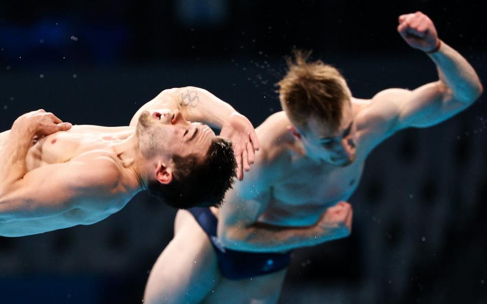 Laugher and Goodfellow had a tough day with Chinese pair Xie Siyi and Wang Zongyuan taking the gold - GETTY IMAGES