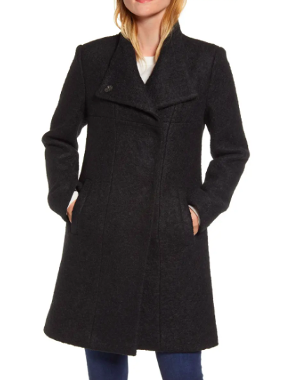 Kenneth Cole New York Wool Blend Bouclé Coat (Photo via Nordstrom)