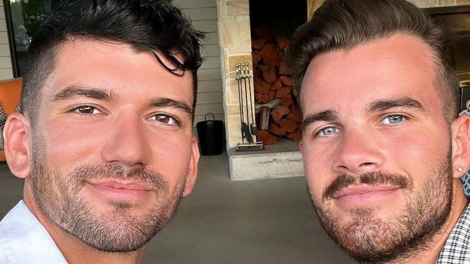Luke Davies (left) and Jesse Baird (right) were allegedly murdered at home. Picture: Instagram