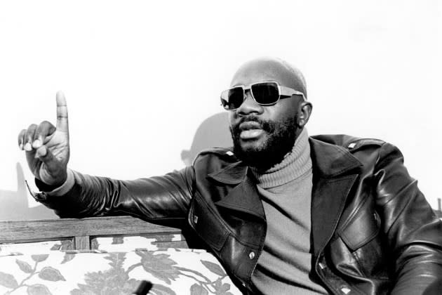 The estate of Isaac Hayes (pictured in 1973) is demanding that Donald Trump stop using the classic soul single, which he co-wrote. - Credit: Michael Ochs Archives/Getty Images