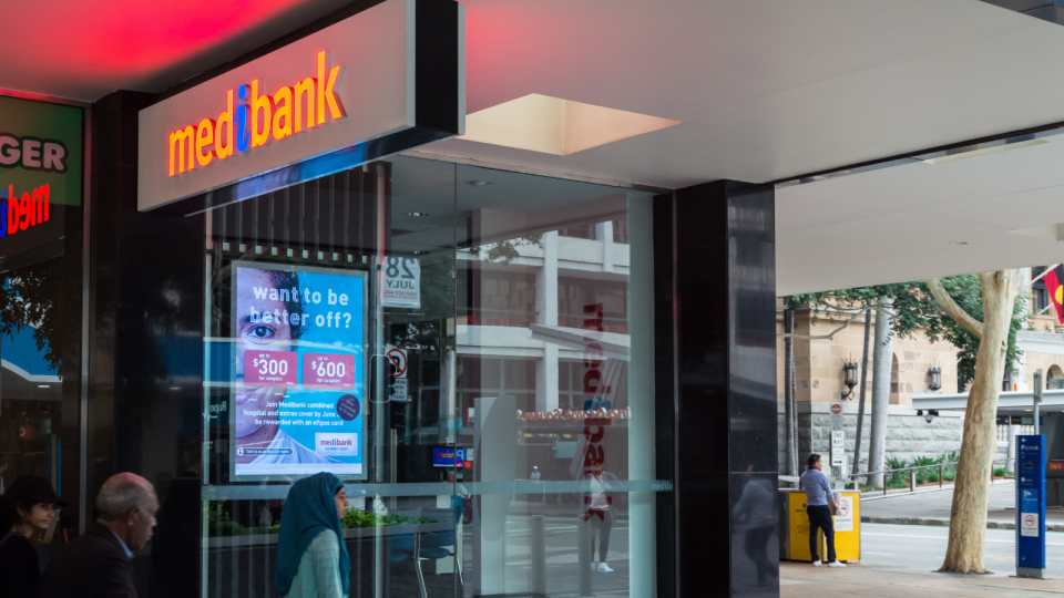 Medibank store in Brisbane. 