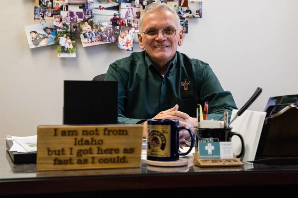 BOISE, ID - OCTOBER 2, 2019: Rev. Bill Roscoe President/CEO Boise Rescue Mission Ministries poses for a portrait in Boise, Idaho on October 2, 2019. (Otto Kitsinger/For The Times)