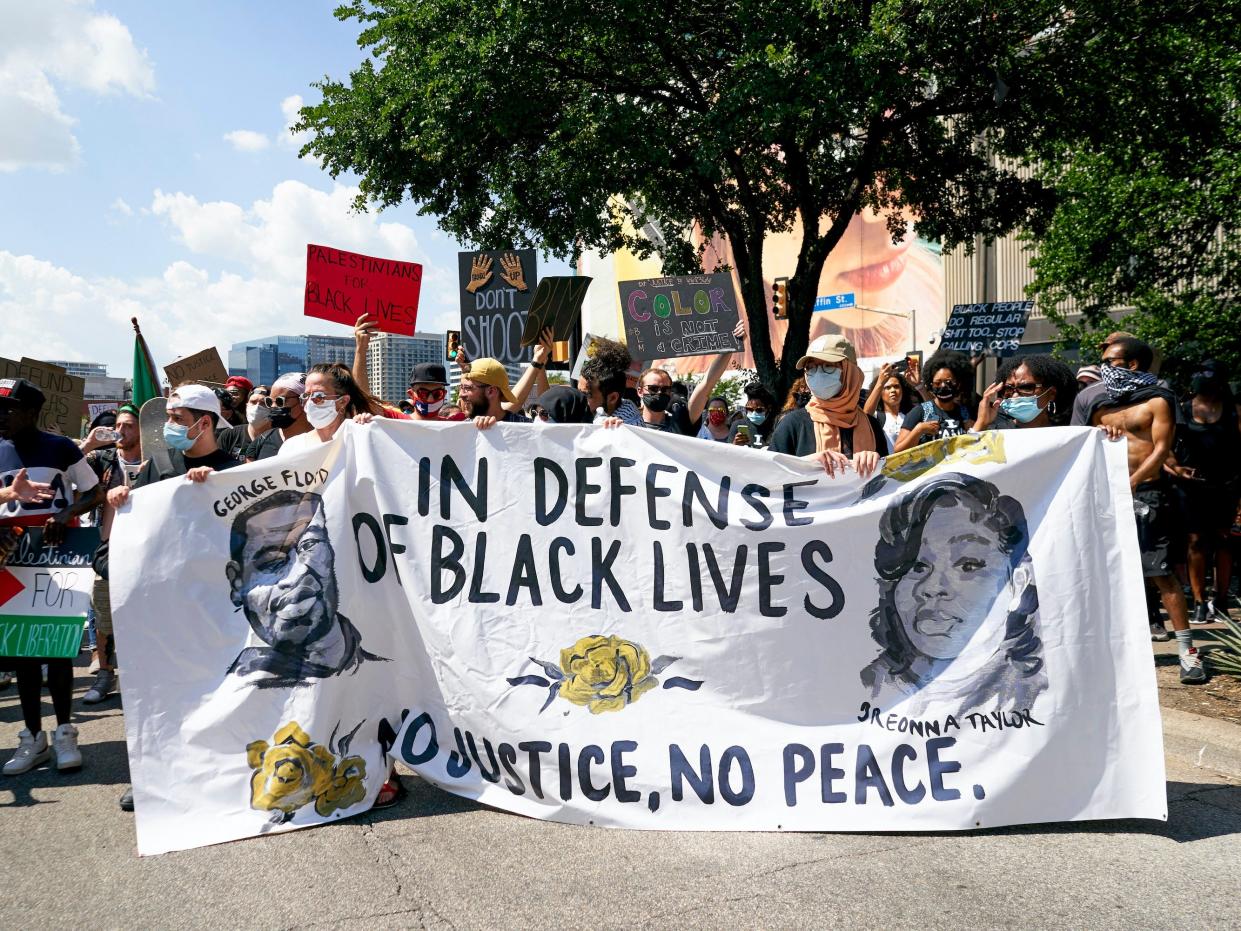 george floyd protest dallas