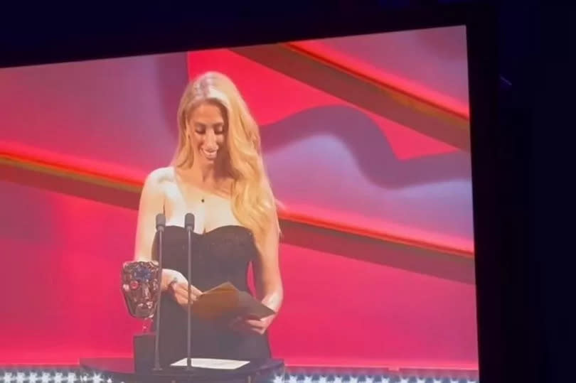Stacey reacted to her appearance on stage at the ceremony -Credit:Stacey Solomon Instagram