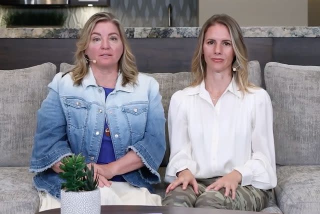 <p>Moms of Truth/ Instagram</p> Jodi Hildebrandt and Ruby Franke during a filming promoting the therapist's ConneXions program.