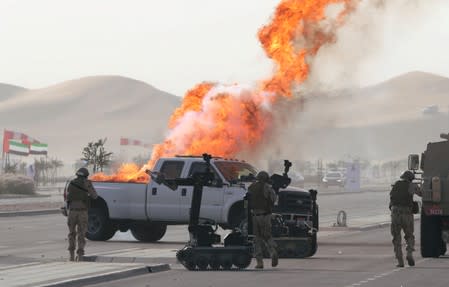 FILE PHOTO: UAE Armed Forces perform live military drills in Al Ain