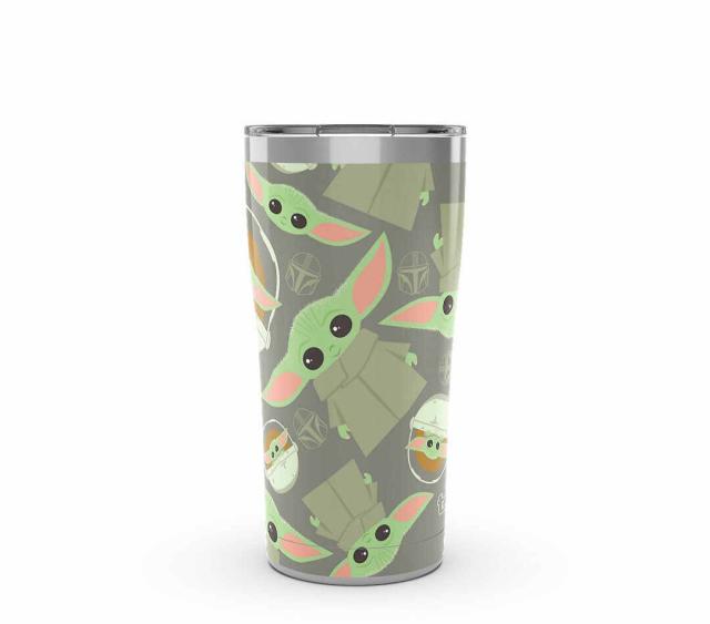 Pink Baby Yoda Tumbler