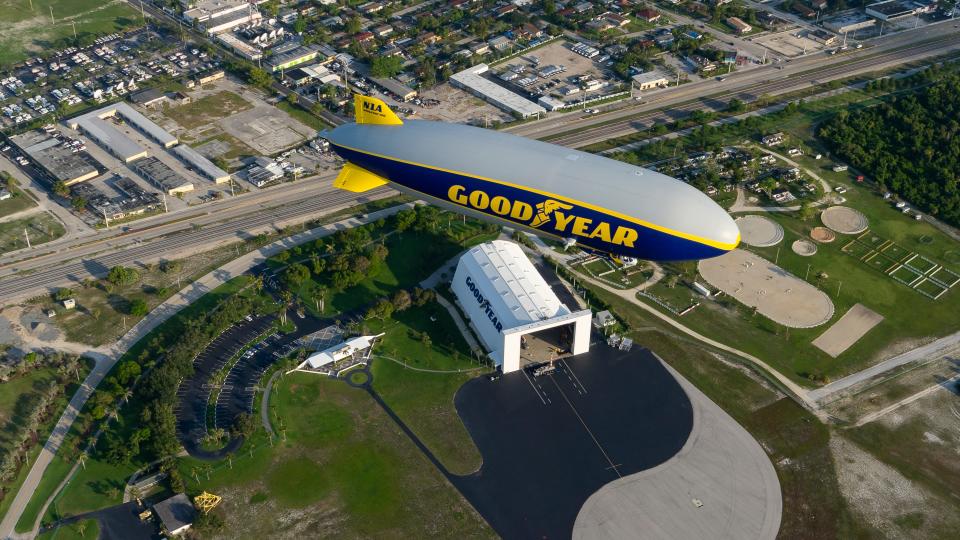 The Goodyear Blimp has been stationed in Pompano Beach for the past 44 years.