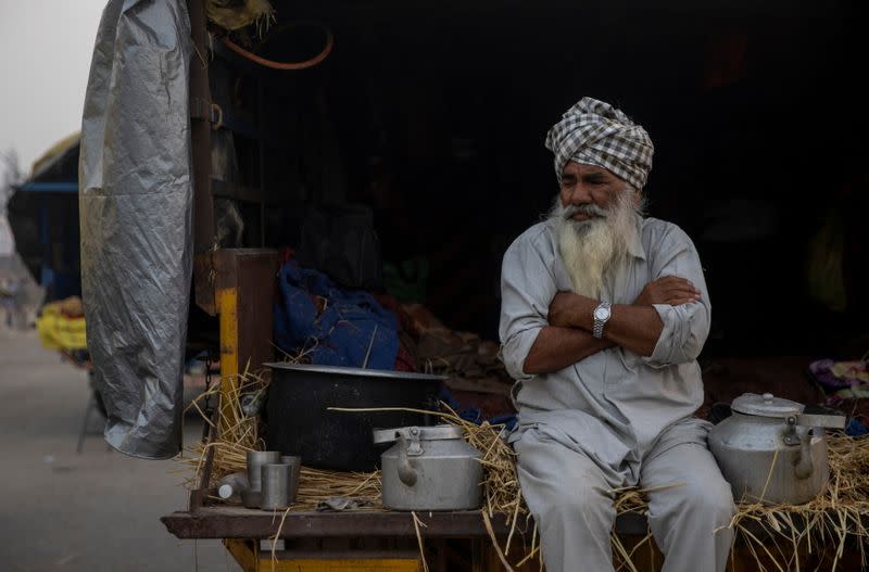 Protest against newly passed farm bills near Delhi