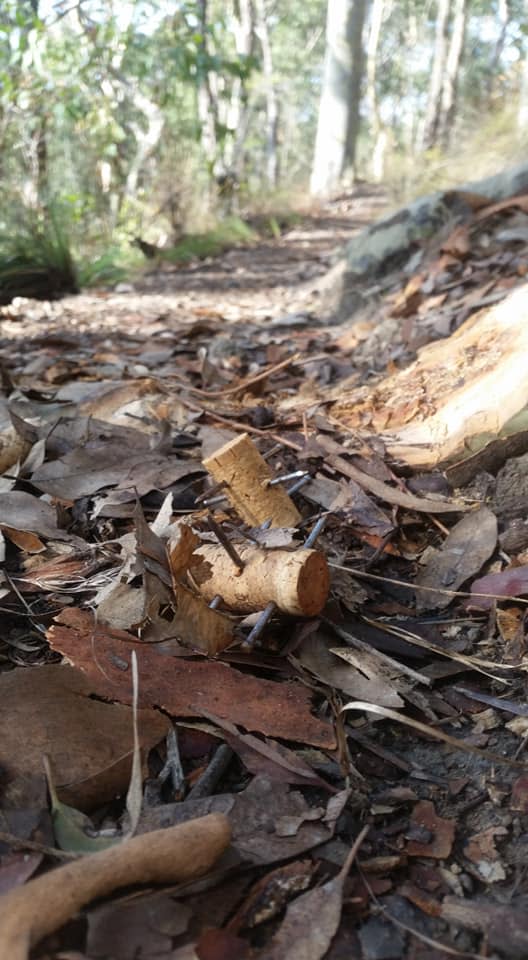 The person responsible for the booby traps was slammed online. Source: Facebook