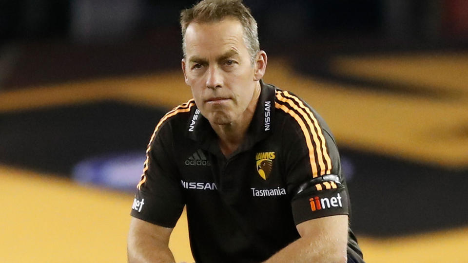 Alastair Clarkson, pictured here during Hawthorn's clash with North Melbourne in the AFL.