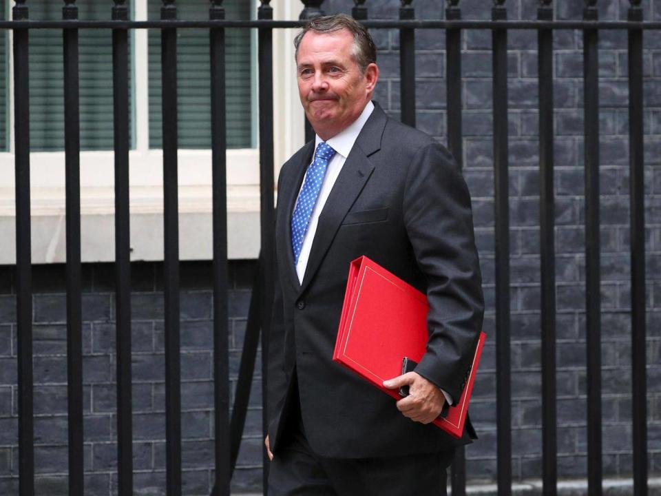 Liam Fox has pledged 40 trade deals will be ready a minute after midnight in 2019 (Reuters)