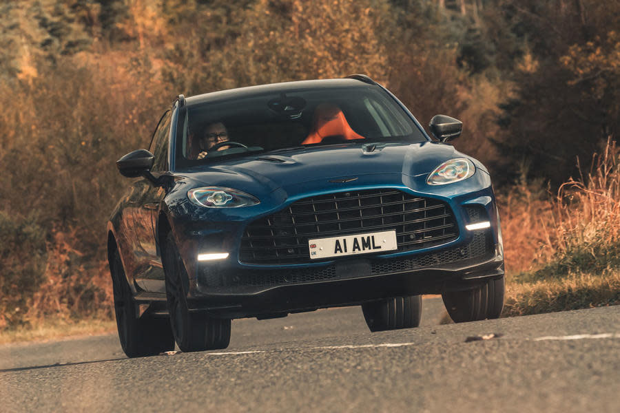 Aston Martin DBX 707 driving – front