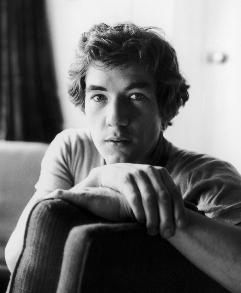 portrait of a young Ian McKellen