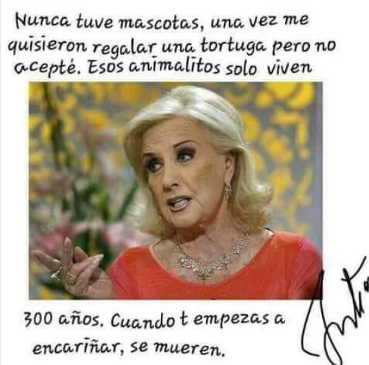 La sensibilidad de Mirtha