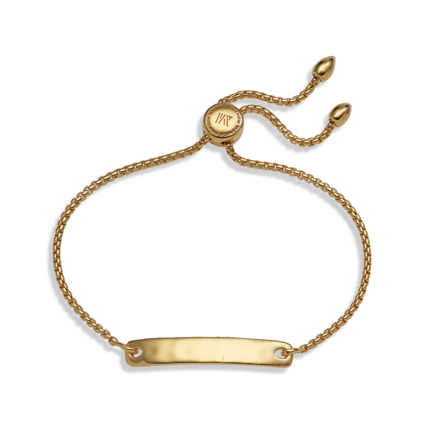 Monica Vinader Engravable Havana Friendship Chain Bracelet in Gold (Photo via Nordstrom)