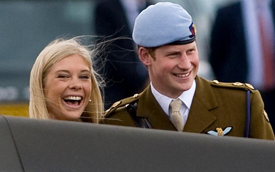 Prince Harry with his then girlfriend, Chelsy Davy, in 2010