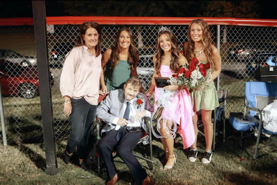 The Yancey family's faith in God has helped them as Brett Yancey has faced cancer over the past six-plus years. They feel grateful for all the support from the community and the students Brett Yancey worked with as a football coach. (Courtesy Breahna Light)