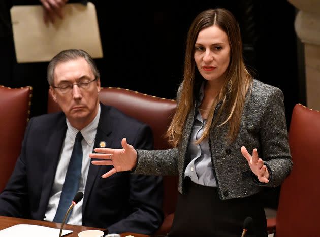 New York state Sen. Alessandra Biaggi (D) said she does not regret echoing the call to 