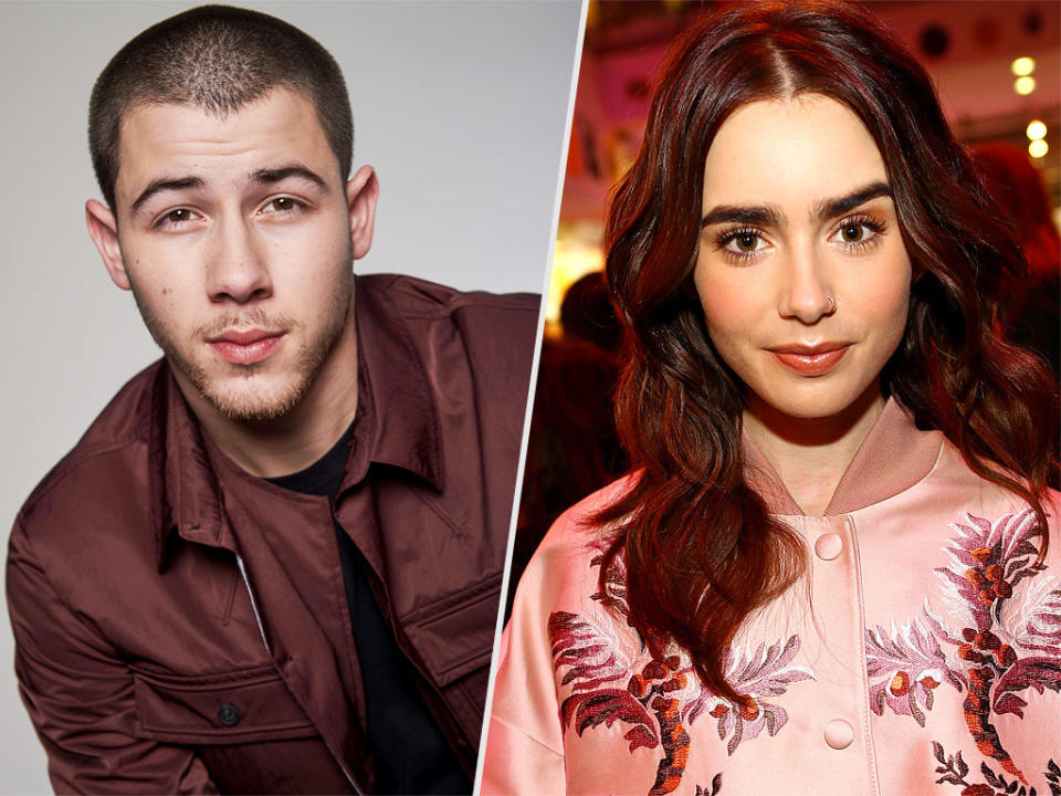 Nick Jonas Reunites with Kate Hudson Amid Reports He's Dating Lily Collins: 'There's Definitely an Attraction There'| Couples, Super Bowl, Kate Hudson, Lily Collins, Nick Jonas