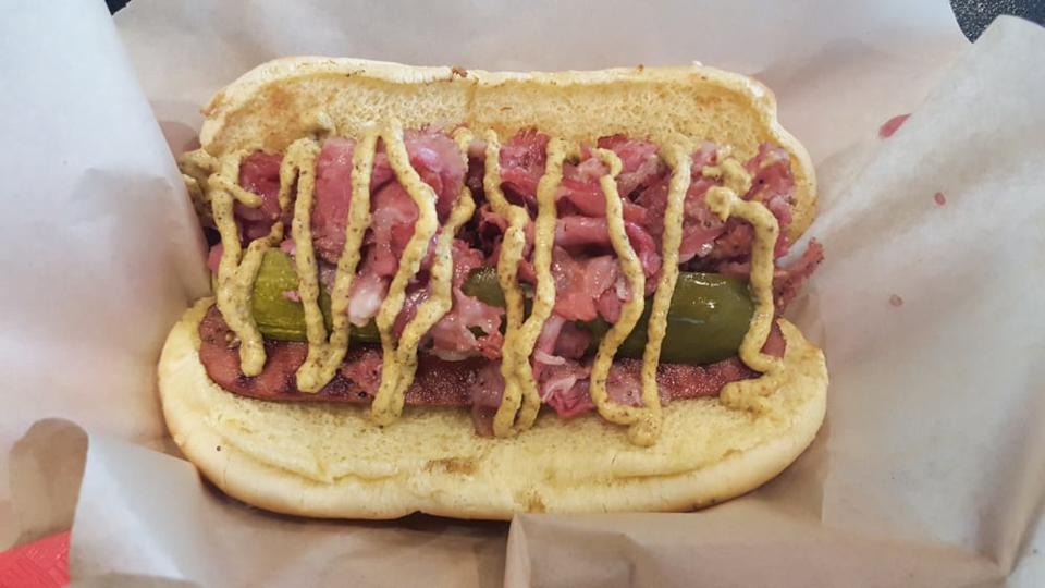 Harley's pastrami dog