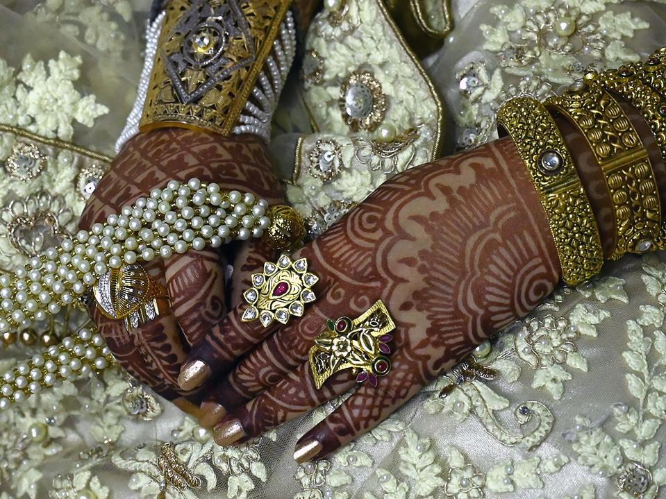 <p>File image: Indian authorities halt wedding of interfaith bride and groom citing the controversial ‘love-jihad’ law</p> (AFP via Getty Images)