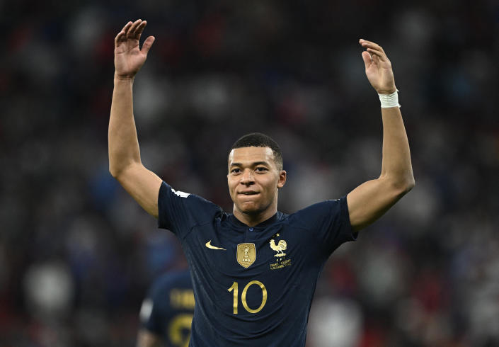 Mbappé suma nueve goles en los dos Mundiales que ha jugado hasta ahora. (REUTERS/Dylan Martinez)