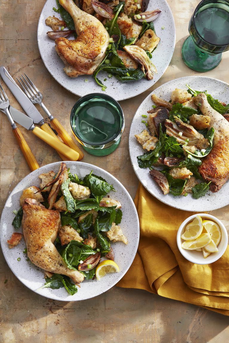 Cider-Braised Chicken-and-Fennel Panzanella