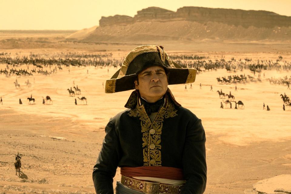 Joaquin Phoenix in ‘Napoleon’ (AP)