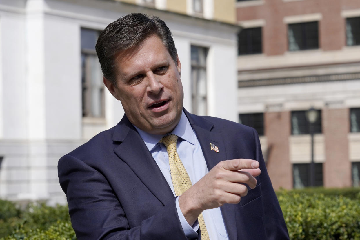 Republican gubernatorial candidate Geoff Diehl. (Steven Senne/AP)