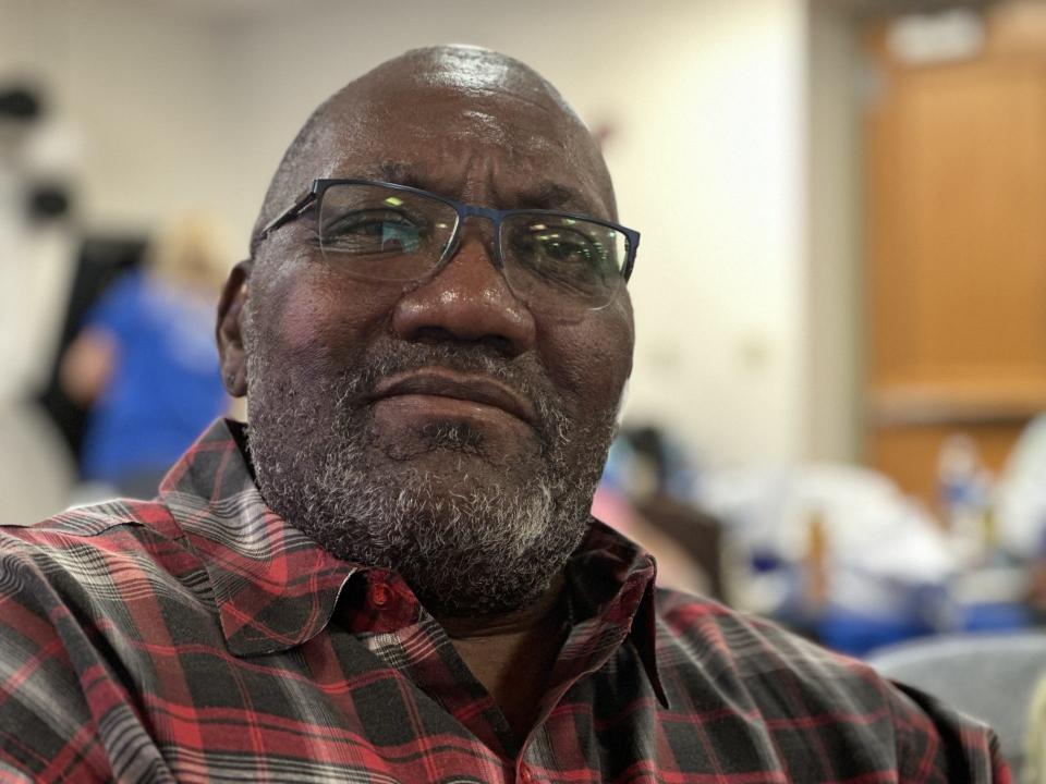 Daniel Davis, Sr., is a kidney transplant recipient from Polk County who was celebrated at a breakfast at Halifax Health. He said he was inspired to go through with the transplant so he could be part of his grandson's life.