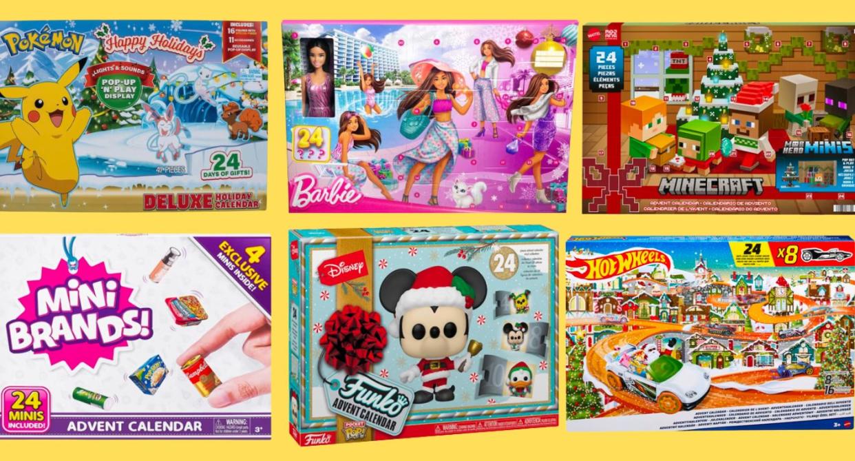 various kids' advent calendars