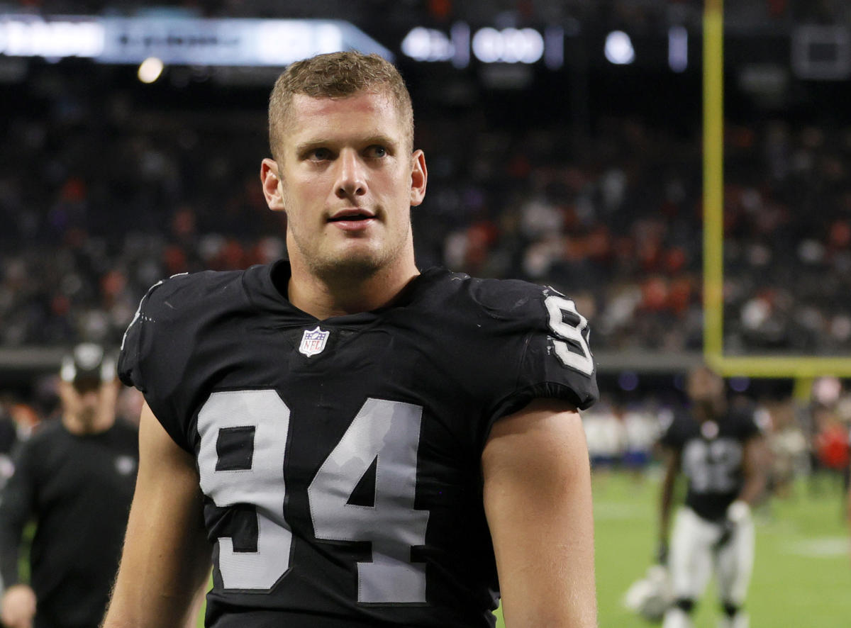 Carl Nassib forces game-winning fumble as Raiders win first-ever