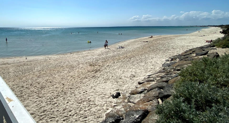 Pictured is a beach in Seaford where a baby was found dead.