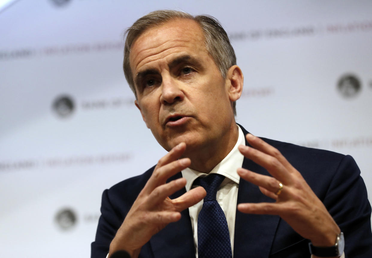 Bank of England governor Mark Carney said Brexit had tightened belts (Picture: PA)