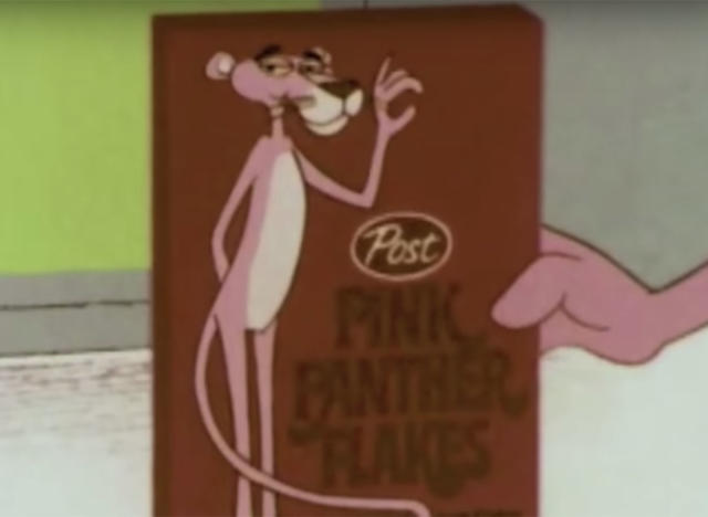 Pink Panther Cartoon Character Drawing for Sugar Frosted Goodness