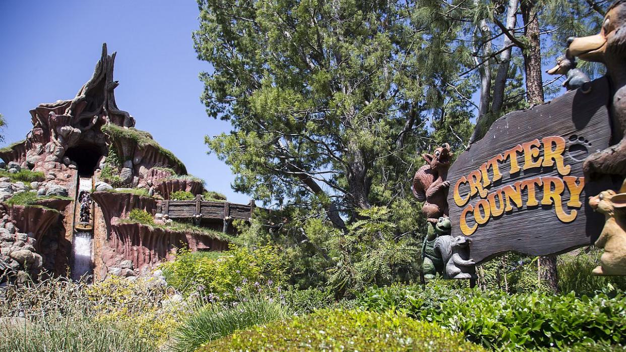  Disneyland's Critter Country with Splash Mountain 